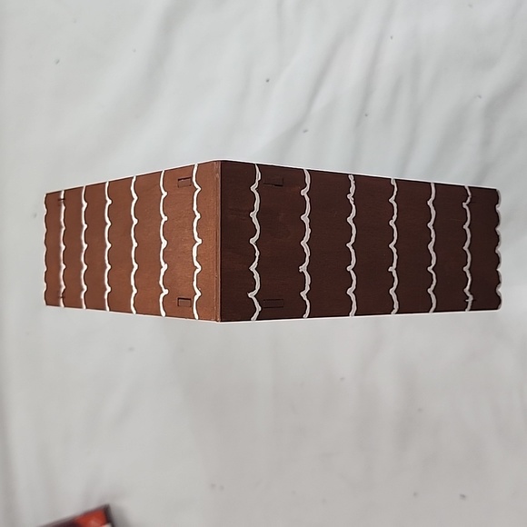 Hand Crafted Lighted Christmas Advent Calendar Box Shelf - Picture 8 of 13